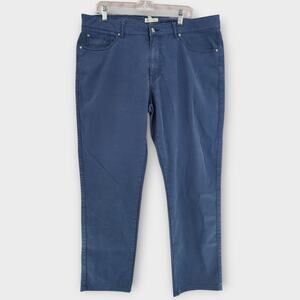 Peter Millar Chino Dress Pants Men's 38" Blue Straight Leg RN100308